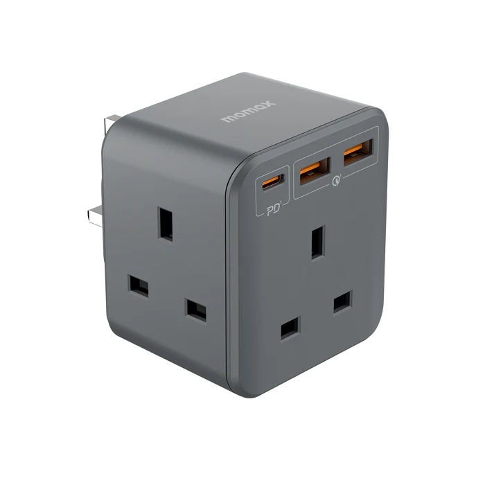 ONEPLUG 3-OUTLET CUBE EXTENSIONWITCH USB(BK)