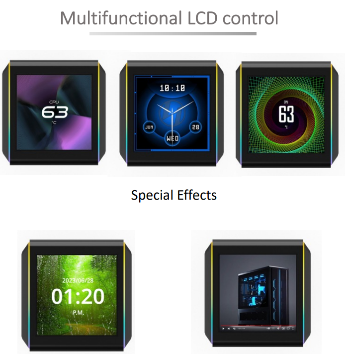 GALAHAD II TRINITY LCD SLINF 360 AIO COOLING WHITE