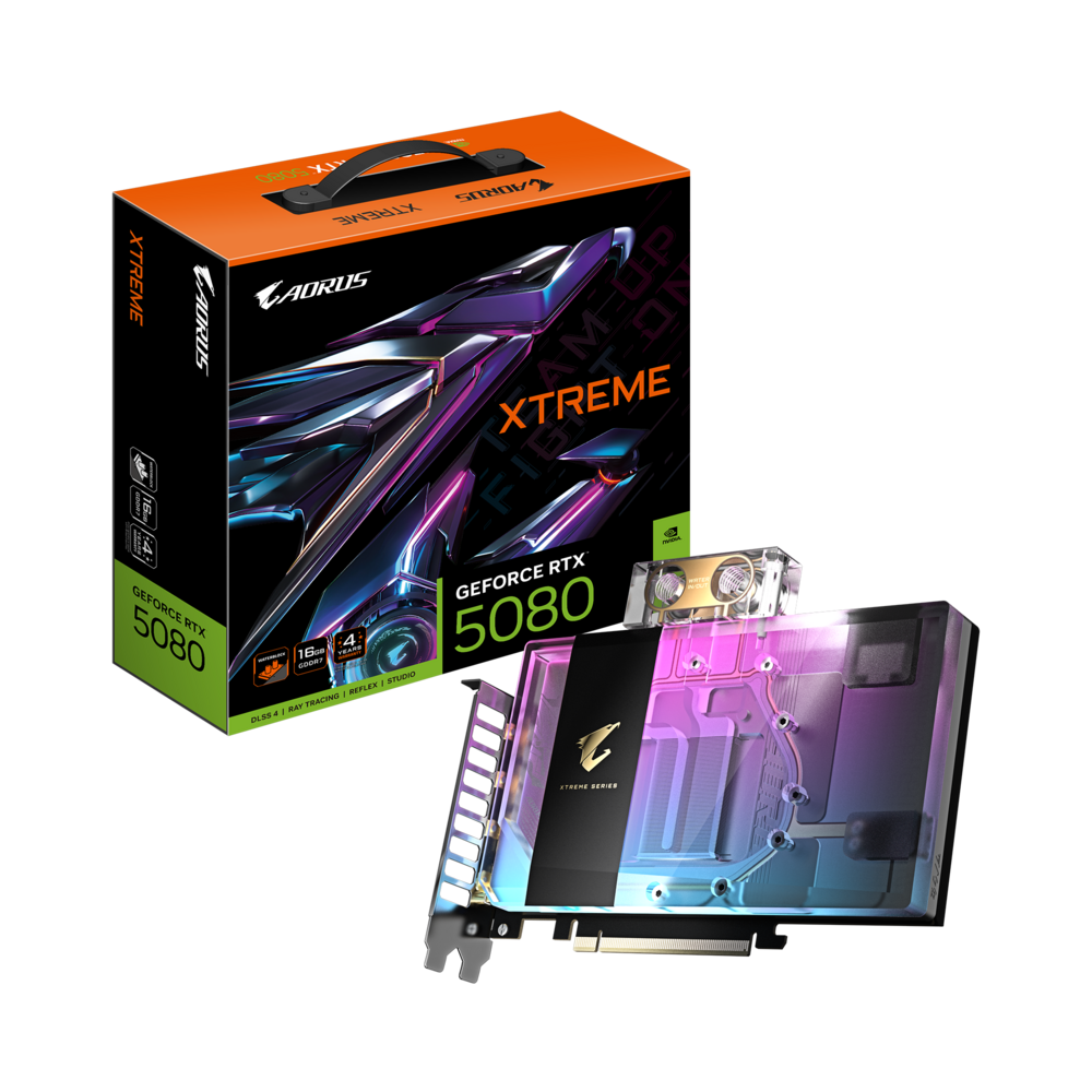 RTX5080 AORUS XTREME WATERFORCE WB 16GD GDDR7