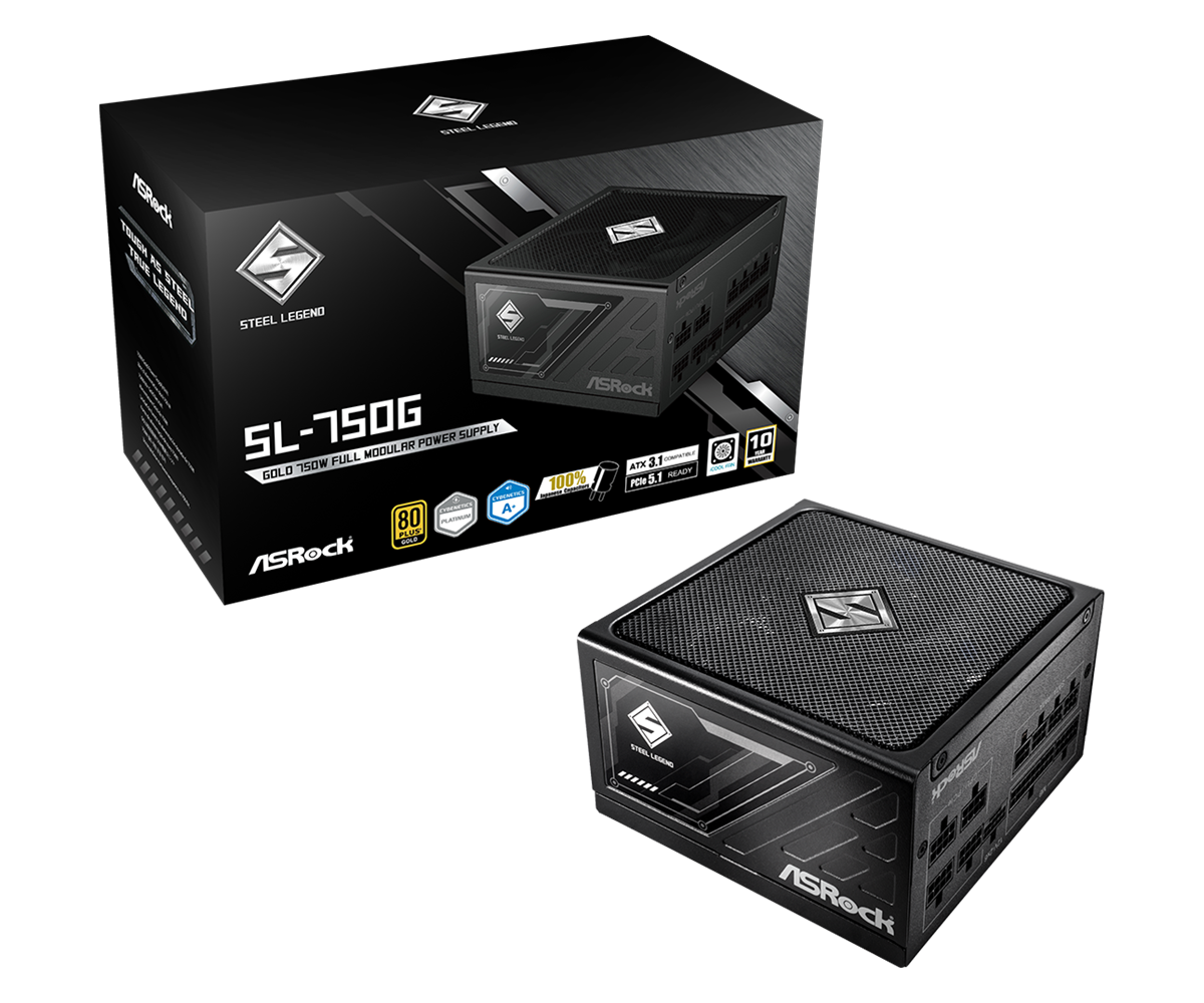 STEEL LEGEND 750W GOLD ATX 3.1 PSU BLACK