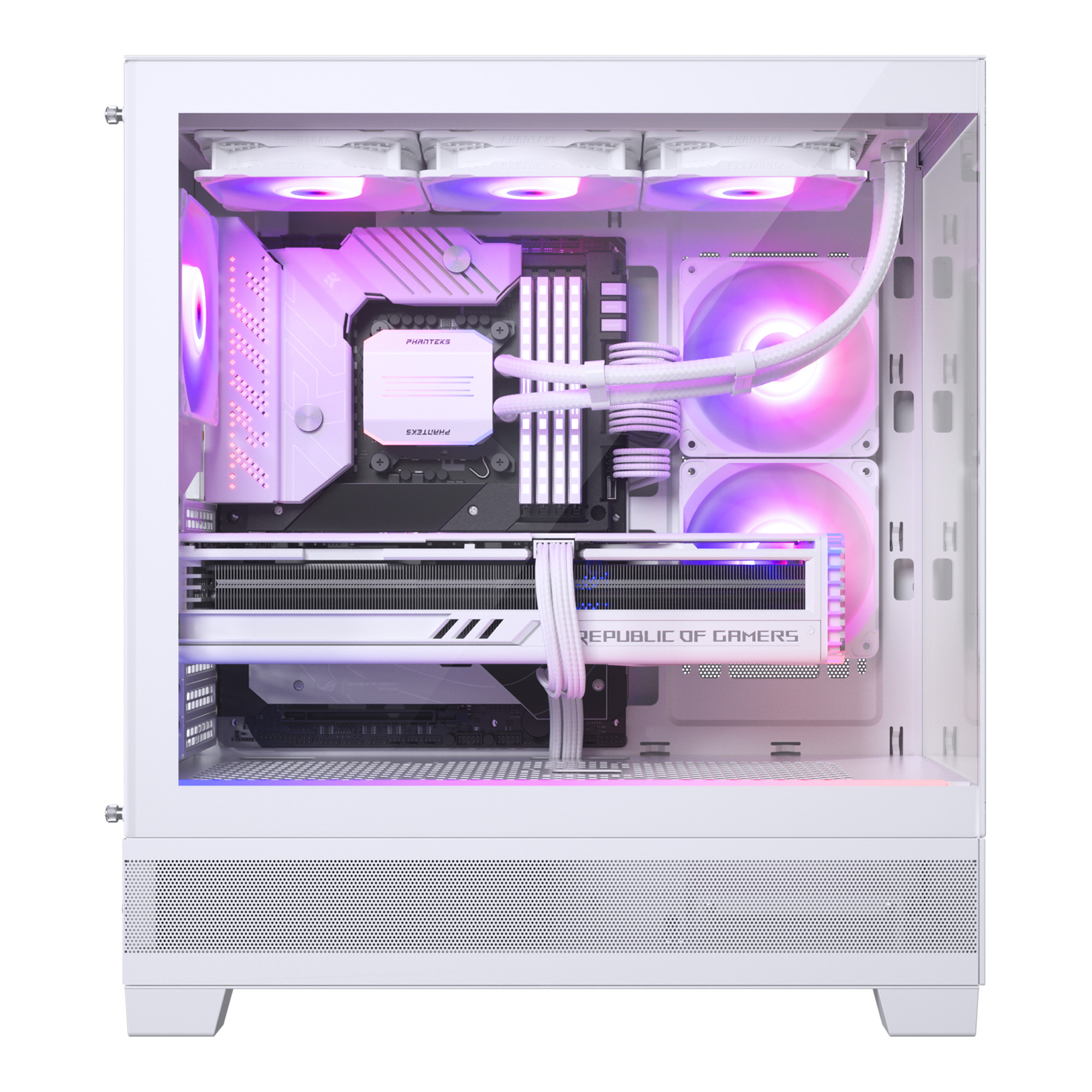 XT VIEW TEMPERED GLASS MID TOWER CASE WHITE thumbnail 8