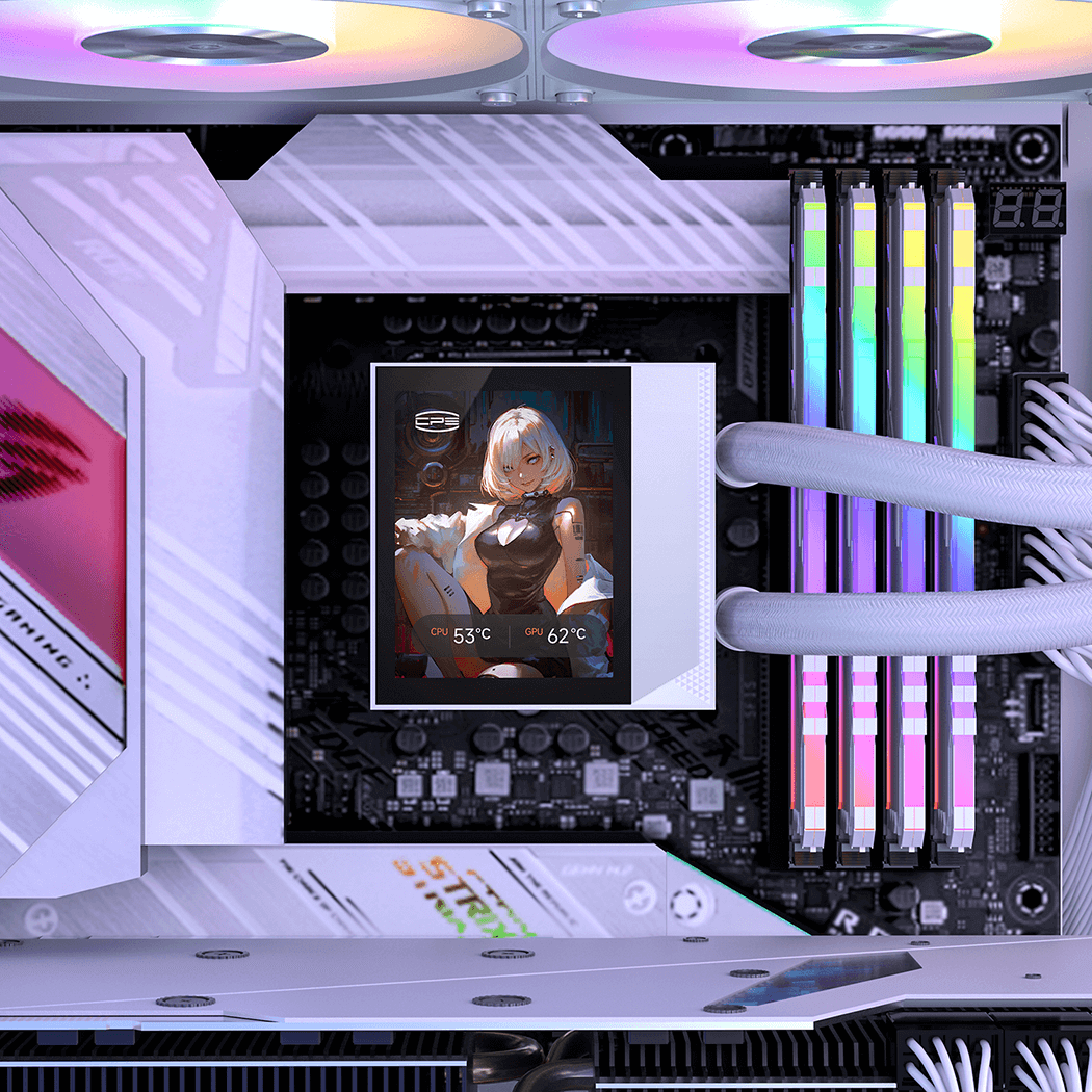 DC360 PRO ARGB DISPLAY WHITE