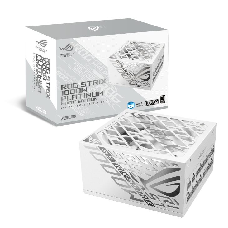 ASUS ROG STRIX 1000W ATX 3.1 PLATINUM GAMING WHITE thumbnail 14