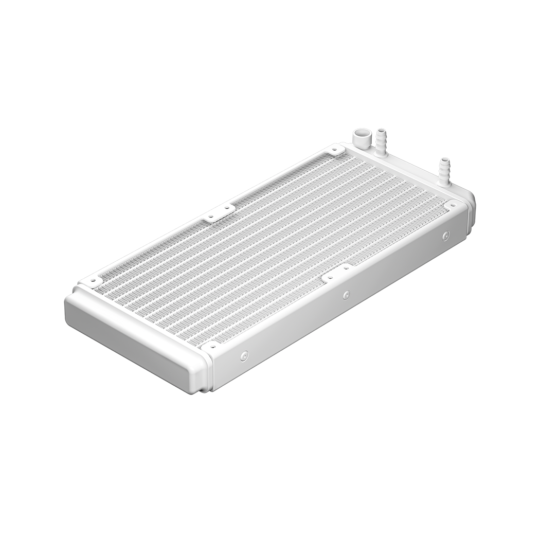 PC COOLER DA240 ARGB HIGH PERFORMANCE AIO CPU COOLING WHITE thumbnail 2