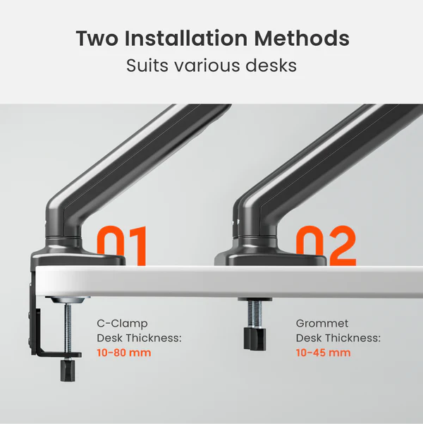ELEMENTAL MONITOR ARMS BLACK (DUAL) thumbnail 2