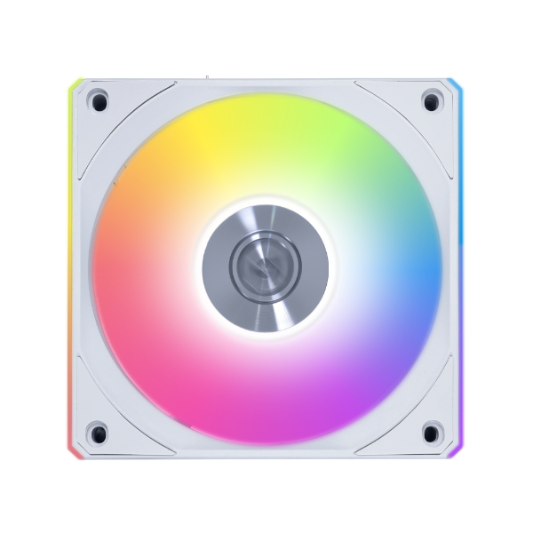 LIAN LI 120MM UNI FAN 12CL LED WIRELESS WHITE (1PACK) thumbnail 2