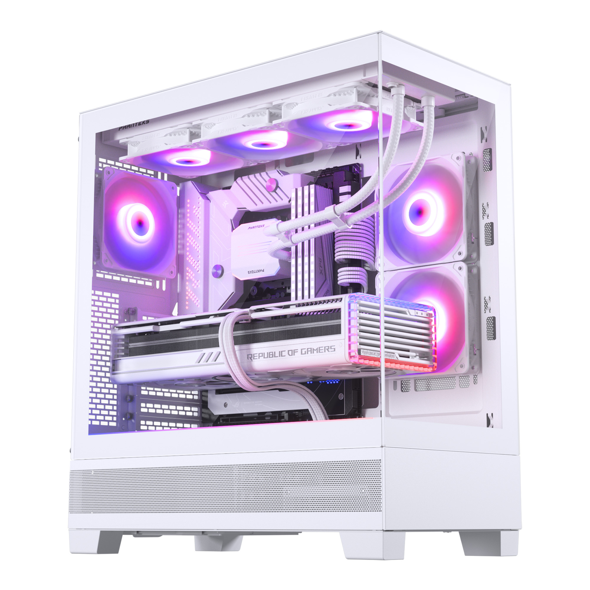 XT VIEW TEMPERED GLASS MID TOWER CASE WHITE thumbnail 9