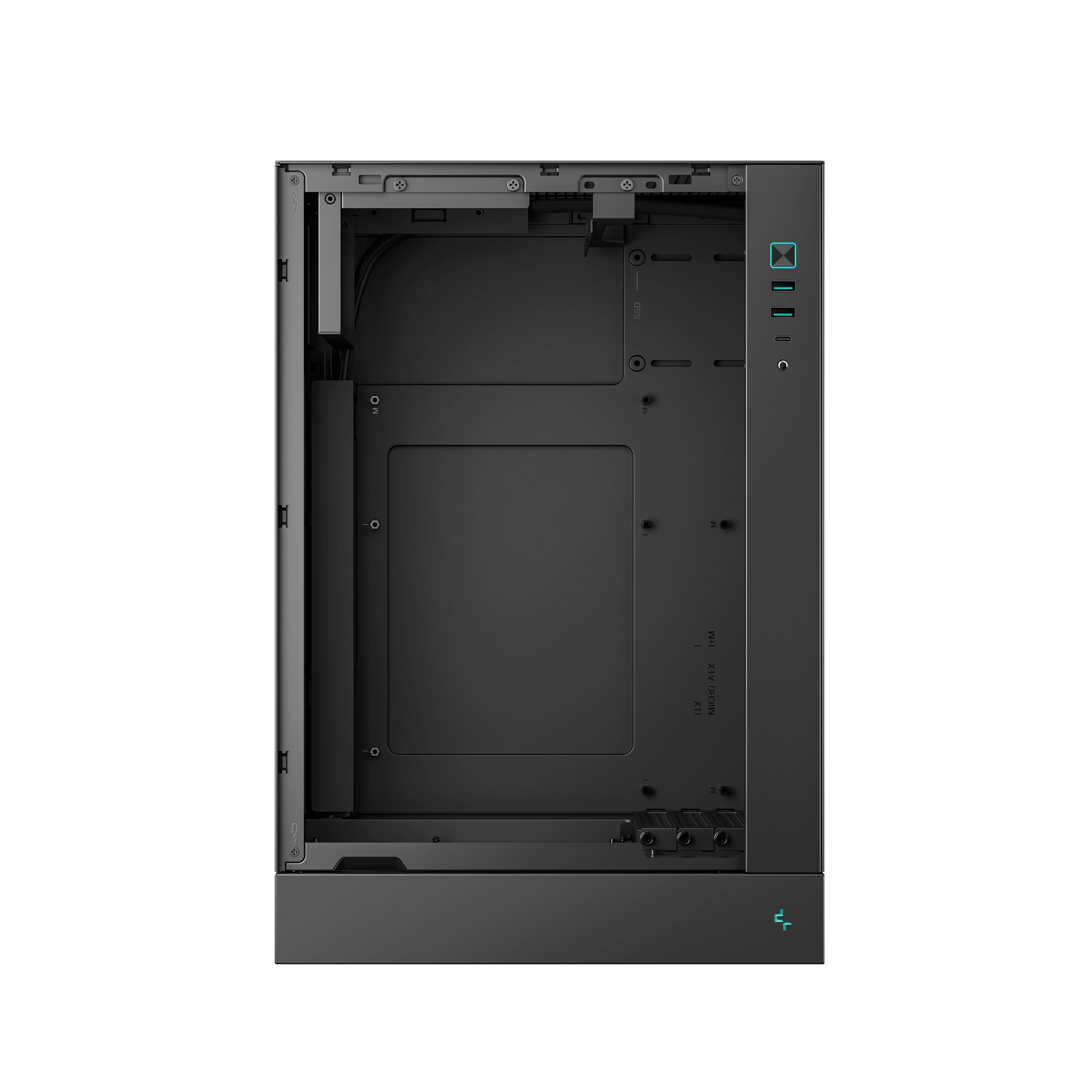 DEEPCOOL CH170 PLUS MATX CASE BLACK thumbnail 5