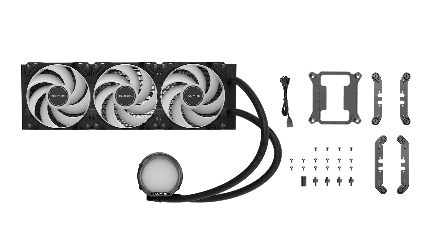 TCOMAS LE100 360 CPU LIQUID COOLER BLACK thumbnail 4