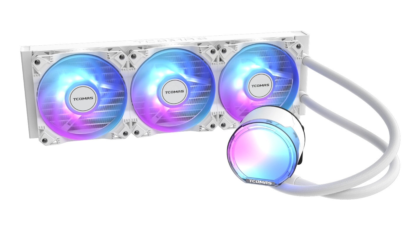 TCOMAS LE100 360 CPU LIQUID COOLER WHITE
