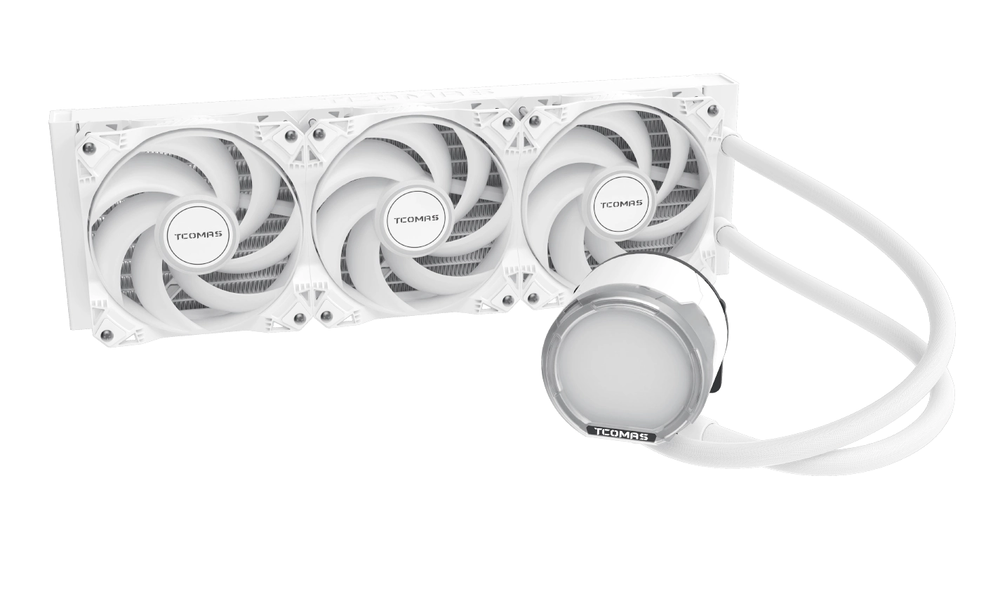 TCOMAS LE100 360 CPU LIQUID COOLER WHITE thumbnail 3