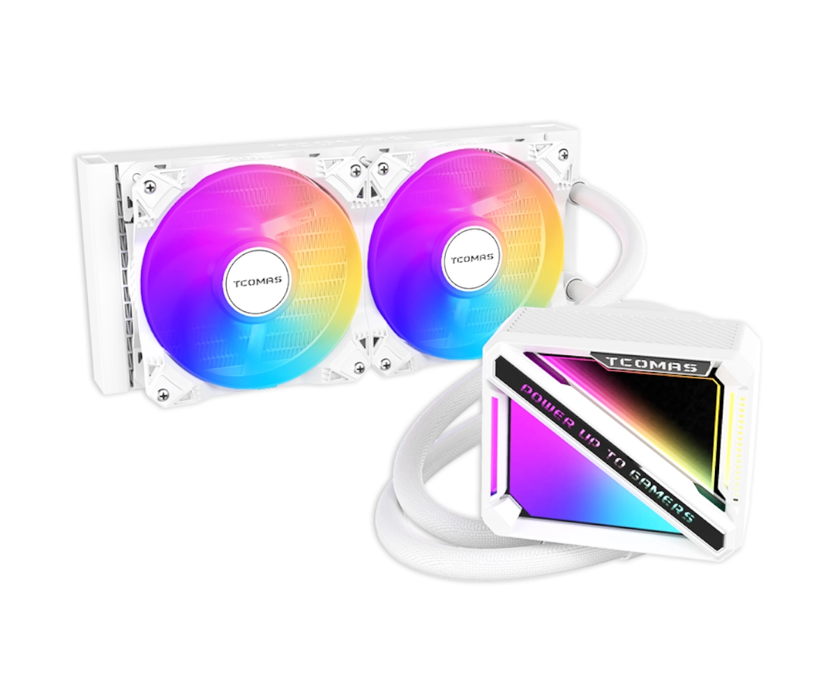 TCOMAS LE200 240 CPU LIQUID COOLER WHITE