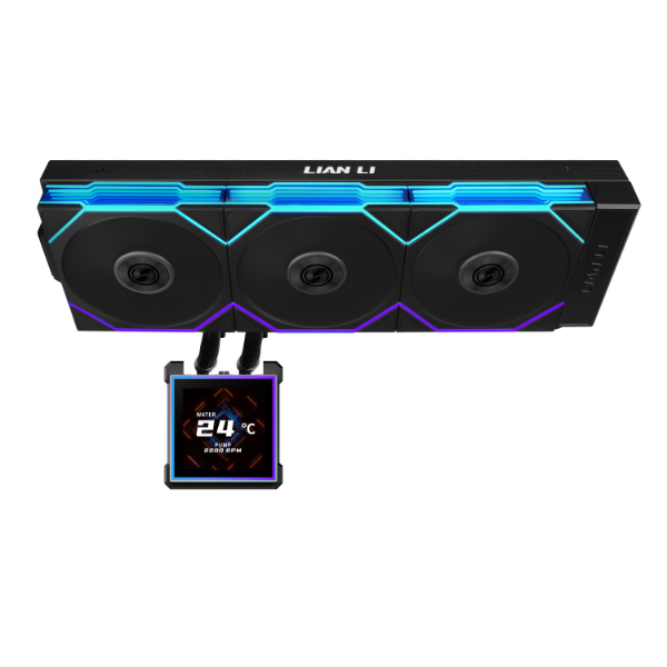 LIAN LI HYDROSHIFT II LCD-S360TL AIO WATER COOLING BLACK thumbnail 2