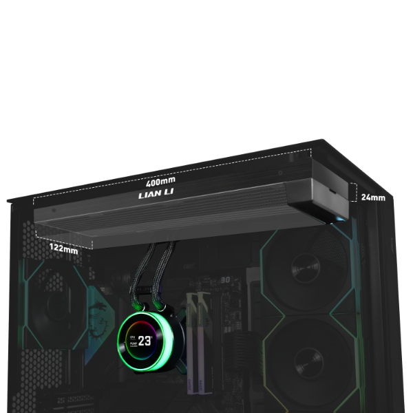 LIAN LI HYDROSHIFT II LCD-C 360N RADIATOR ONLY, NO FAN BK thumbnail 3