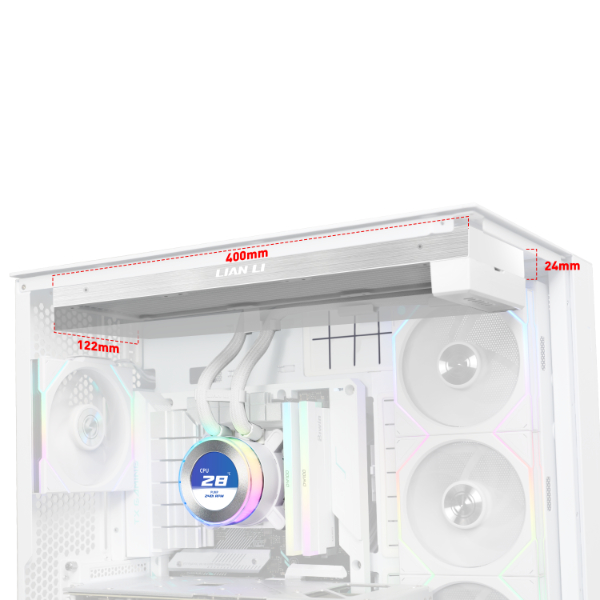 LIAN LI HYDROSHIFT II LCD-C 360N RADIATOR ONLY, NO FAN WH thumbnail 3