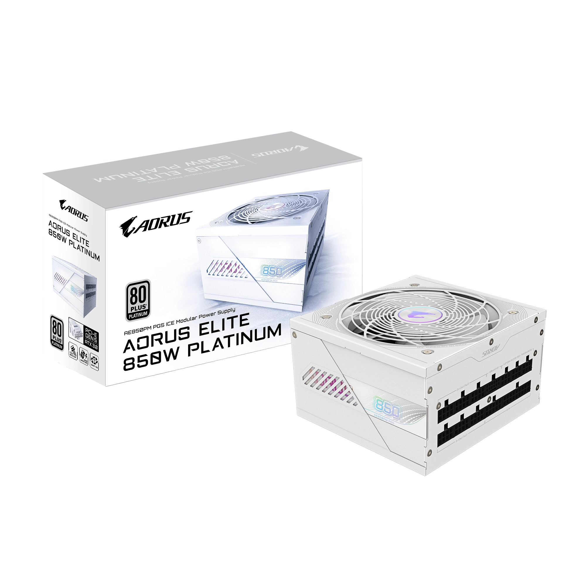 GIGABYTE AORUS ELITE P850W 80+ PLATINUM PCIE5.0 ICE
