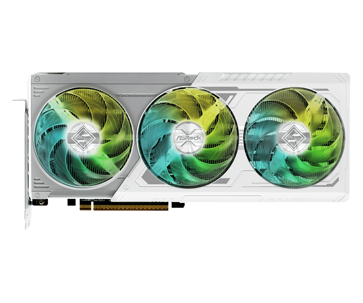 ASROCK RX9070XT STEEL LEGEND WHITE 16GB DDR6 thumbnail 4