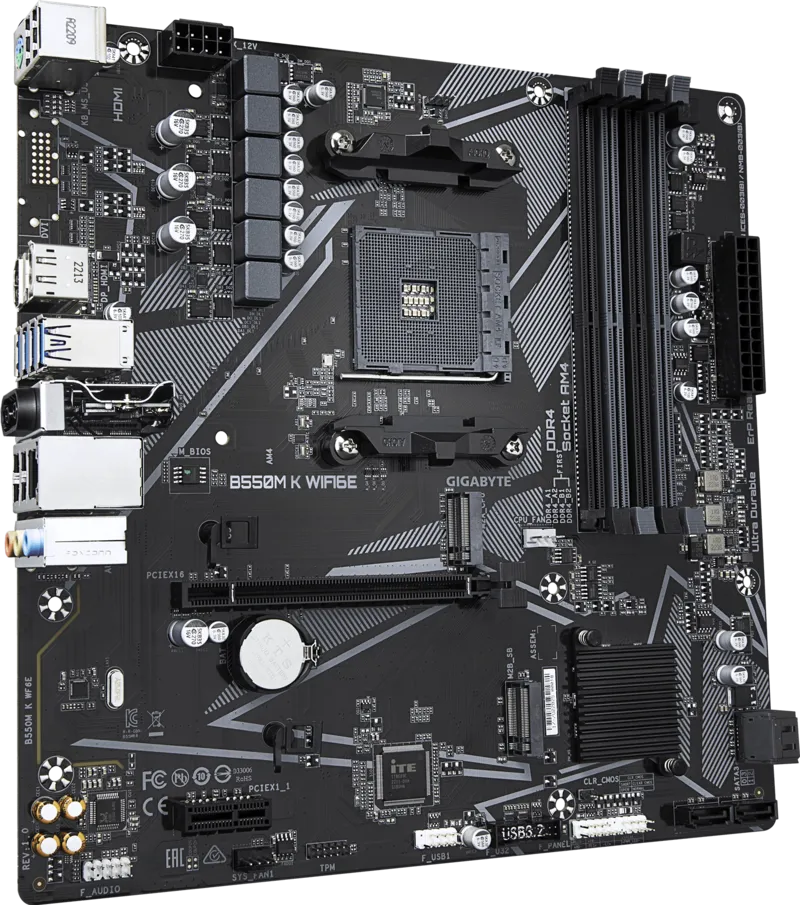 GIGABYTE B550M K WIFI 6E thumbnail 3