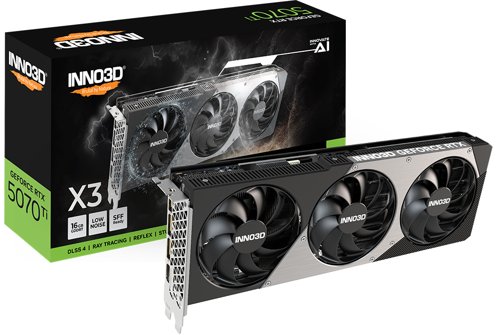 INNO 3D RTX5070TI X3 16GB GDDR7 thumbnail 2