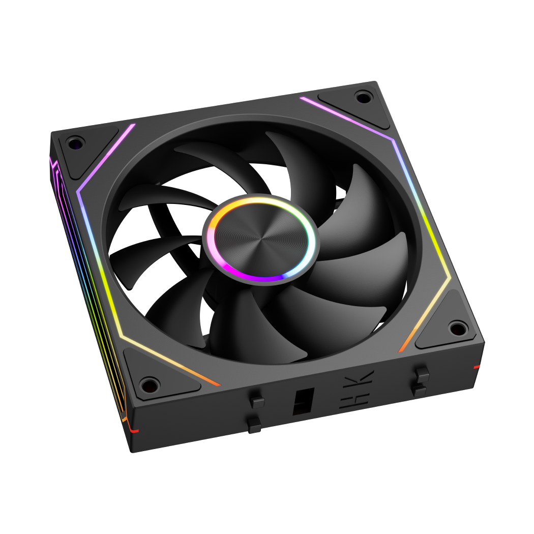 PC COOLER F3X120 ARGB FANS BLACK thumbnail 4