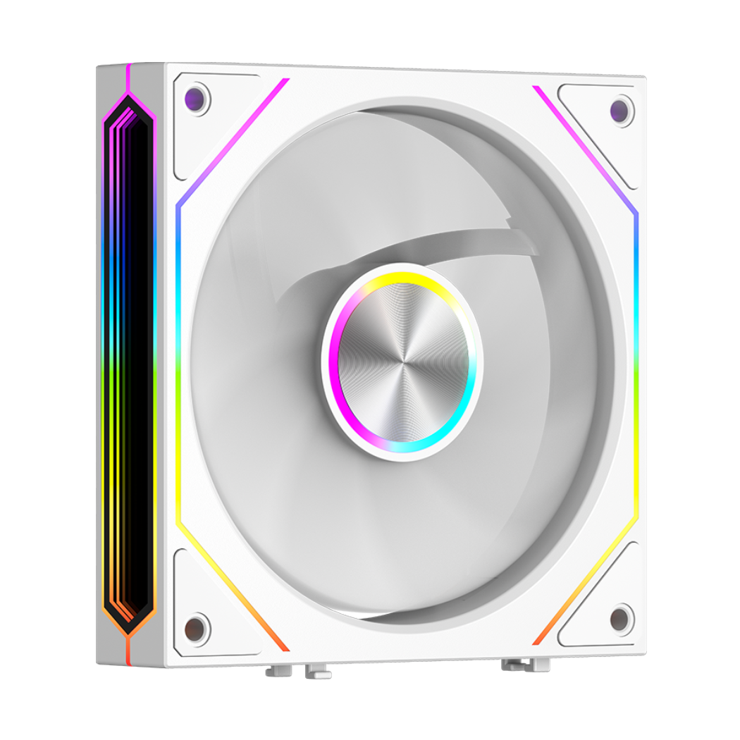 PC COOLER F3X120 ARGB REVERSE FANS WHITE thumbnail 2