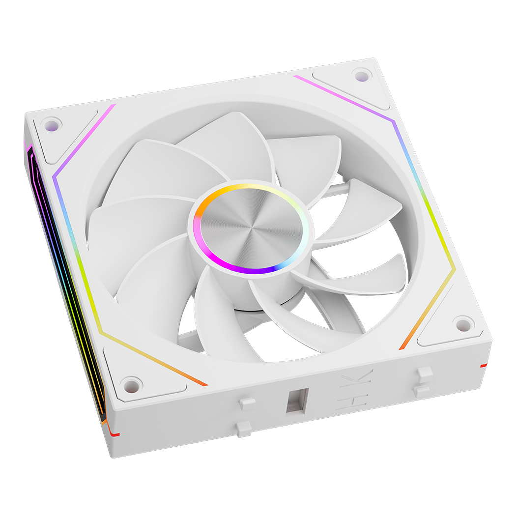 PC COOLER F3X120 ARGB REVERSE FANS WHITE thumbnail 4