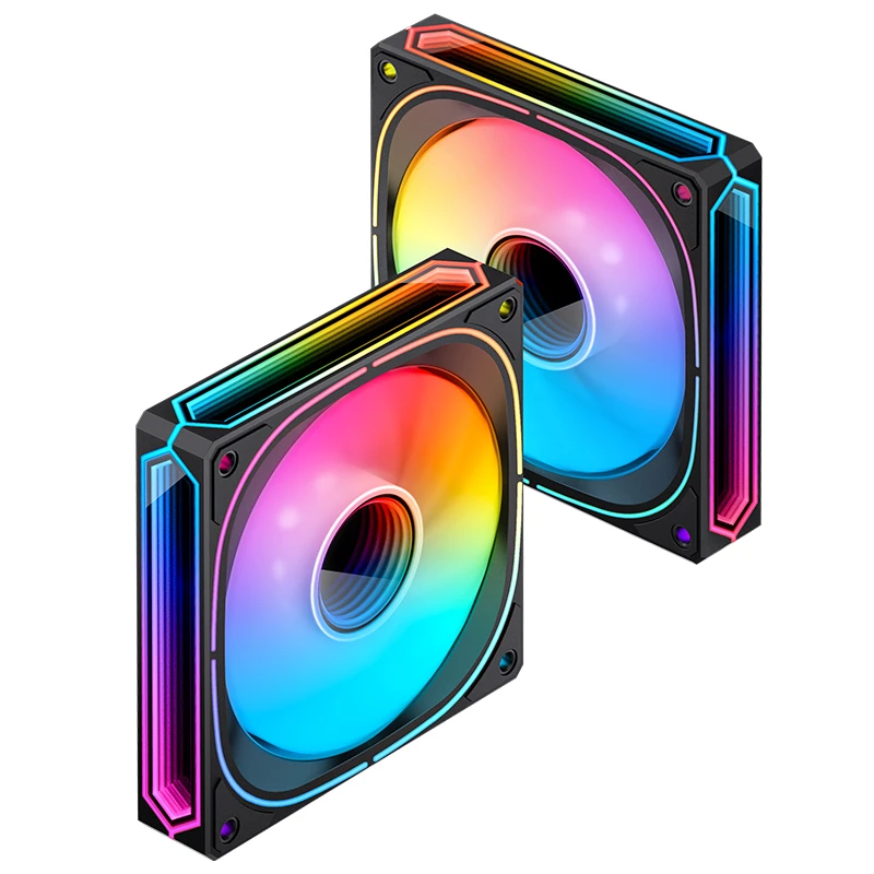 JONSBO FR-505BR 12CM PWM RGB FAN BLACK BULK PACK (反葉) thumbnail 6