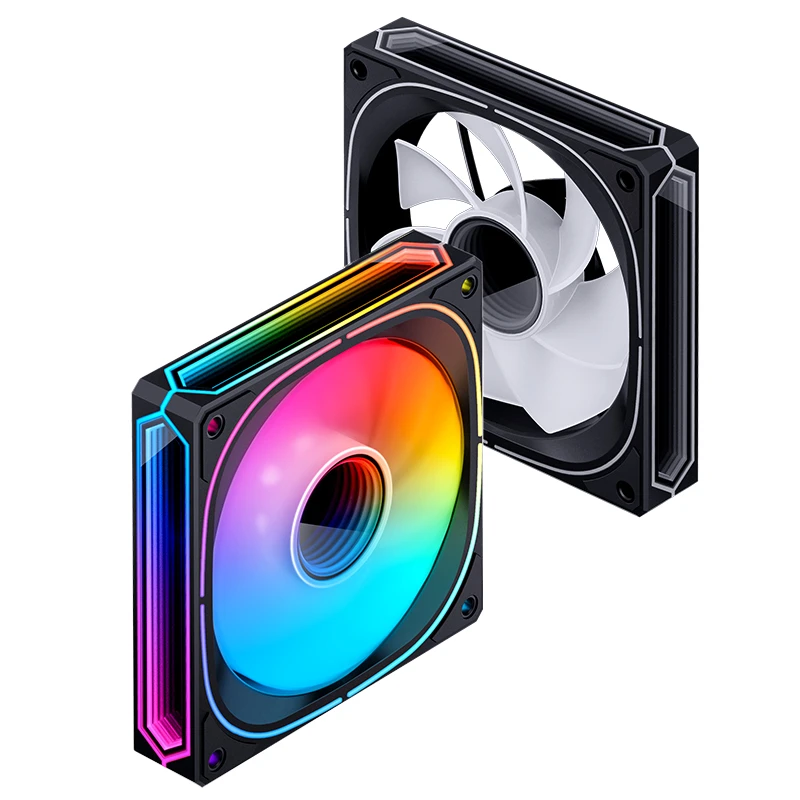 JONSBO FR-505BR 12CM PWM RGB FAN BLACK BULK PACK (反葉) thumbnail 7