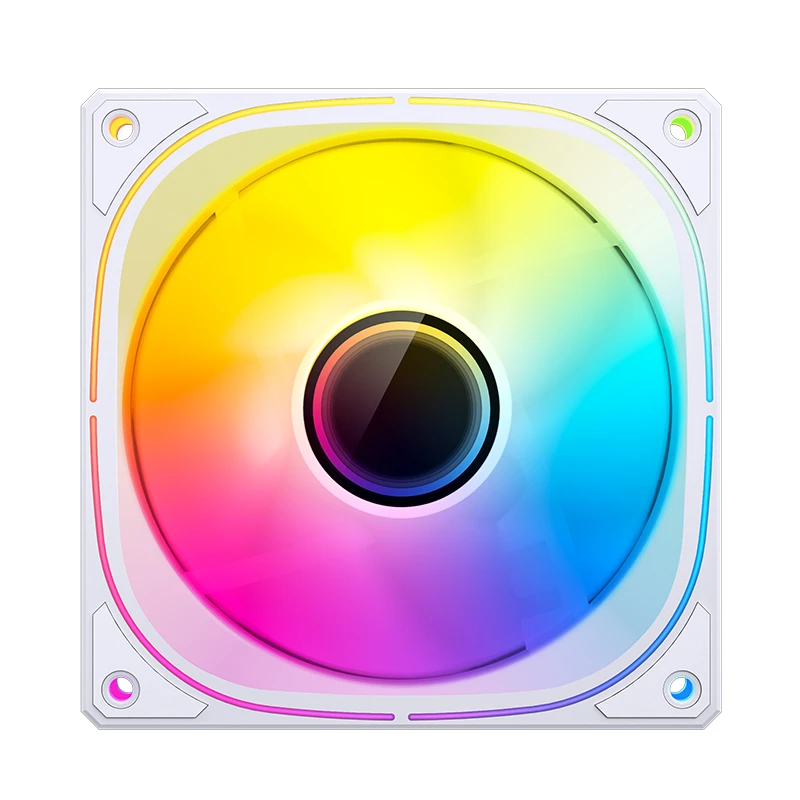 JONSBO FR-505BW 12CM PWM RGB FAN WHITE BULK PACK (反葉) thumbnail 5