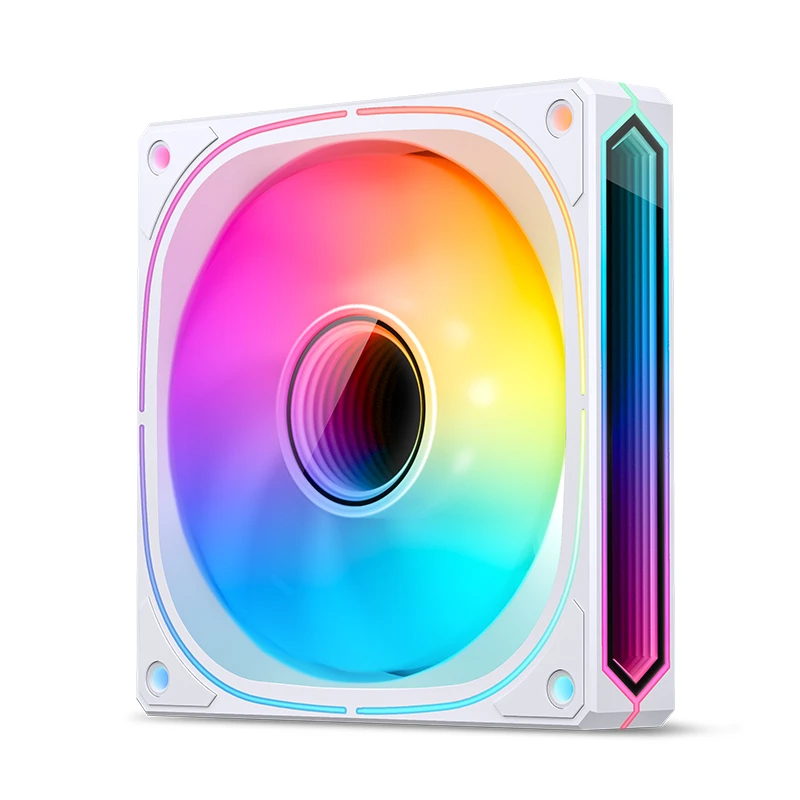 JONSBO FR-505BW 12CM PWM RGB FAN WHITE BULK PACK (反葉) thumbnail 2