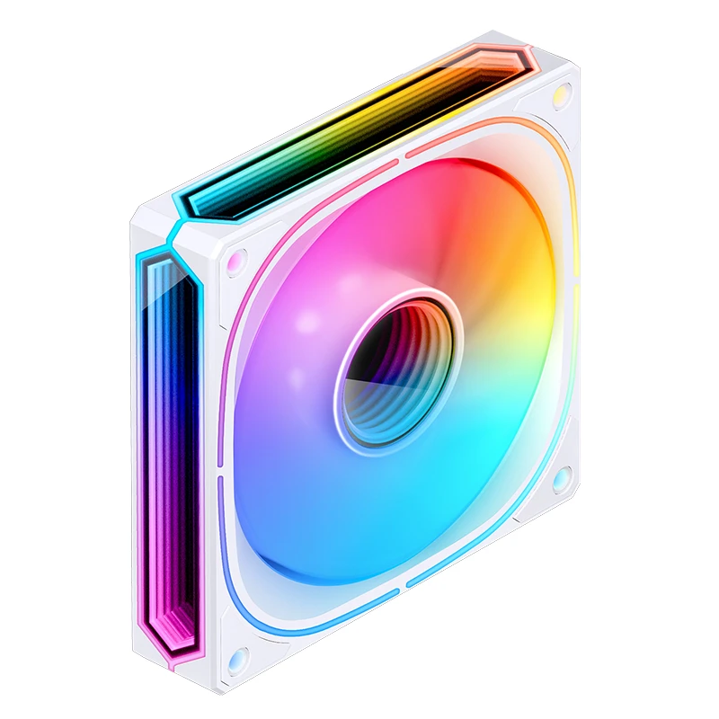 JONSBO FR-505W 12CM PWM RGB FAN WHITE BULK PACK (正葉) thumbnail 3
