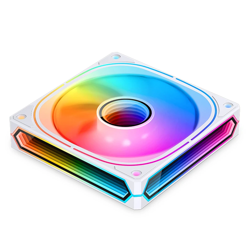 JONSBO FR-505W 12CM PWM RGB FAN WHITE BULK PACK (正葉) thumbnail 4