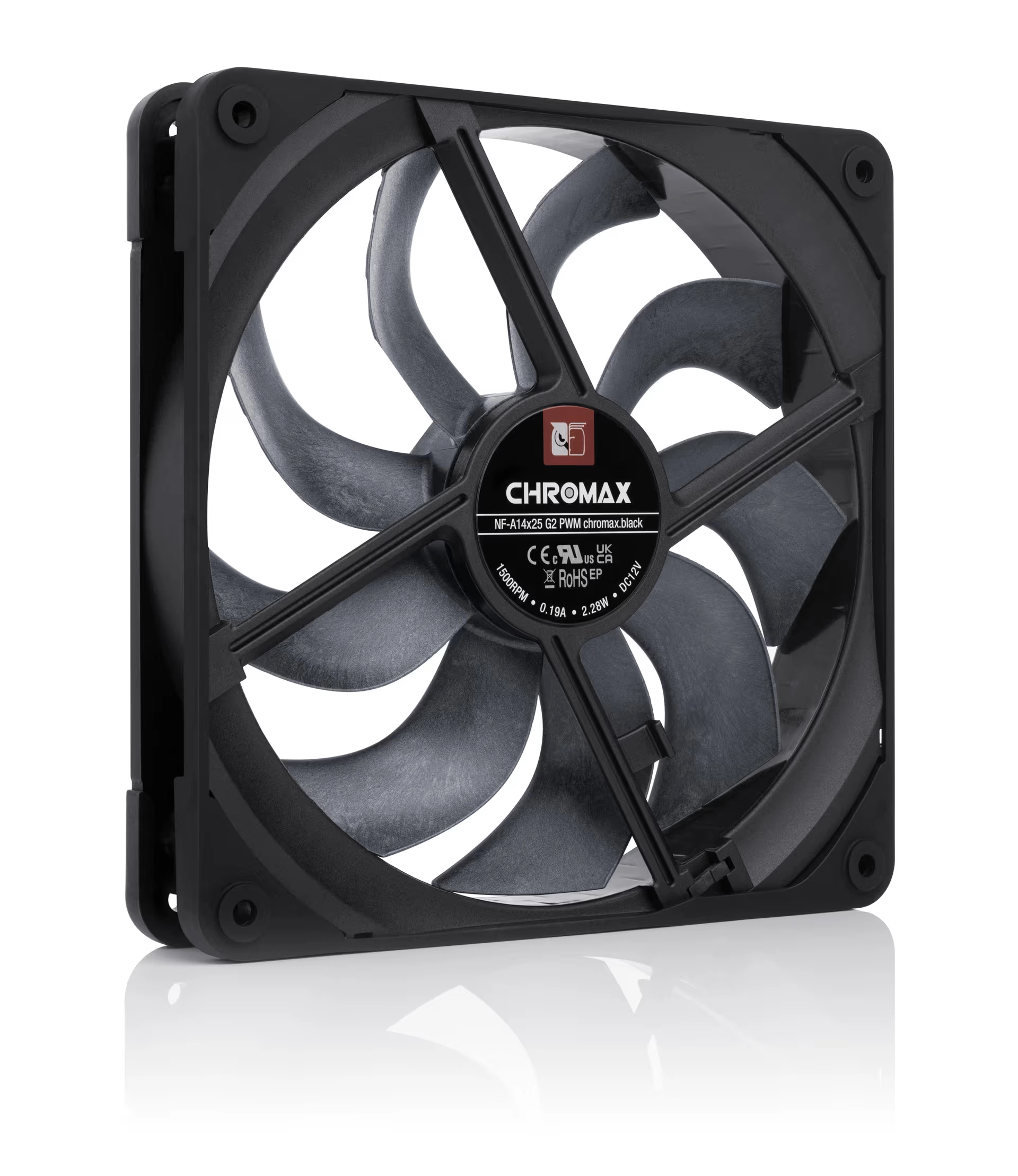 NOCTUA NF-A14X25 G2 PWM DC12V 1500RPM CHROMAX. BLACK thumbnail 3