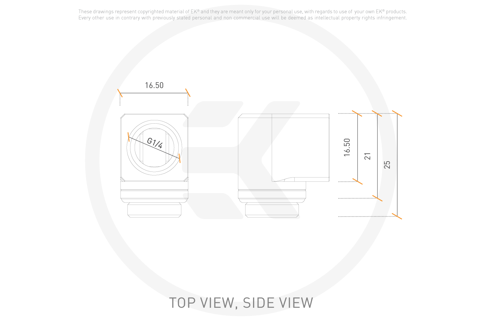 EK QUANTUM TORQUE MICRO ROTARY 90 DEGREE (BK) thumbnail 4