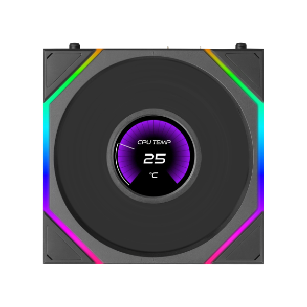 LIAN LI UNI FAN TL LCD FLEX REVERSE BLADE WIRELESS*1 BLACK thumbnail 2