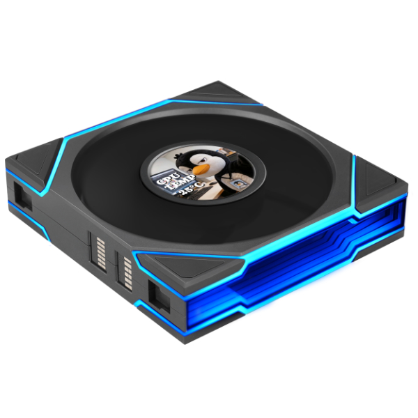 LIAN LI UNI FAN TL LCD FLEX REVERSE BLADE WIRELESS*3 BLACK