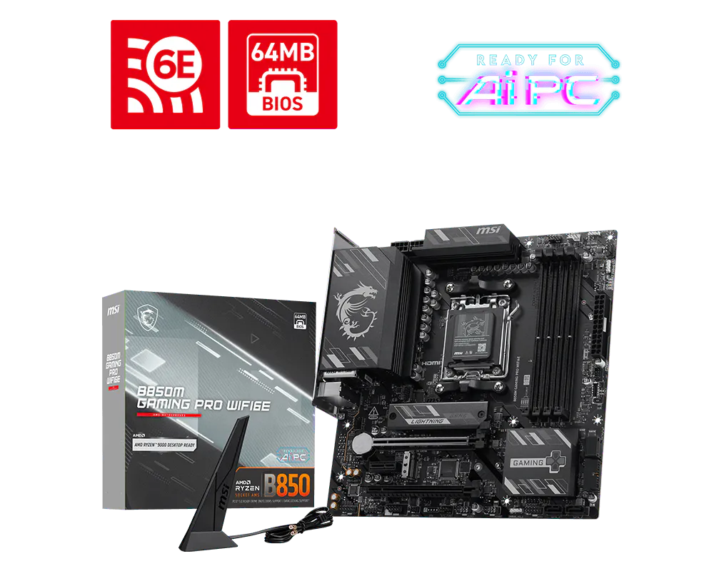 MSI B850M GAMING PRO WIFI6E