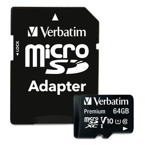 VERBATIM 64GB Premium microSDXC Memory Card CLASS 10 UHS1 thumbnail 2