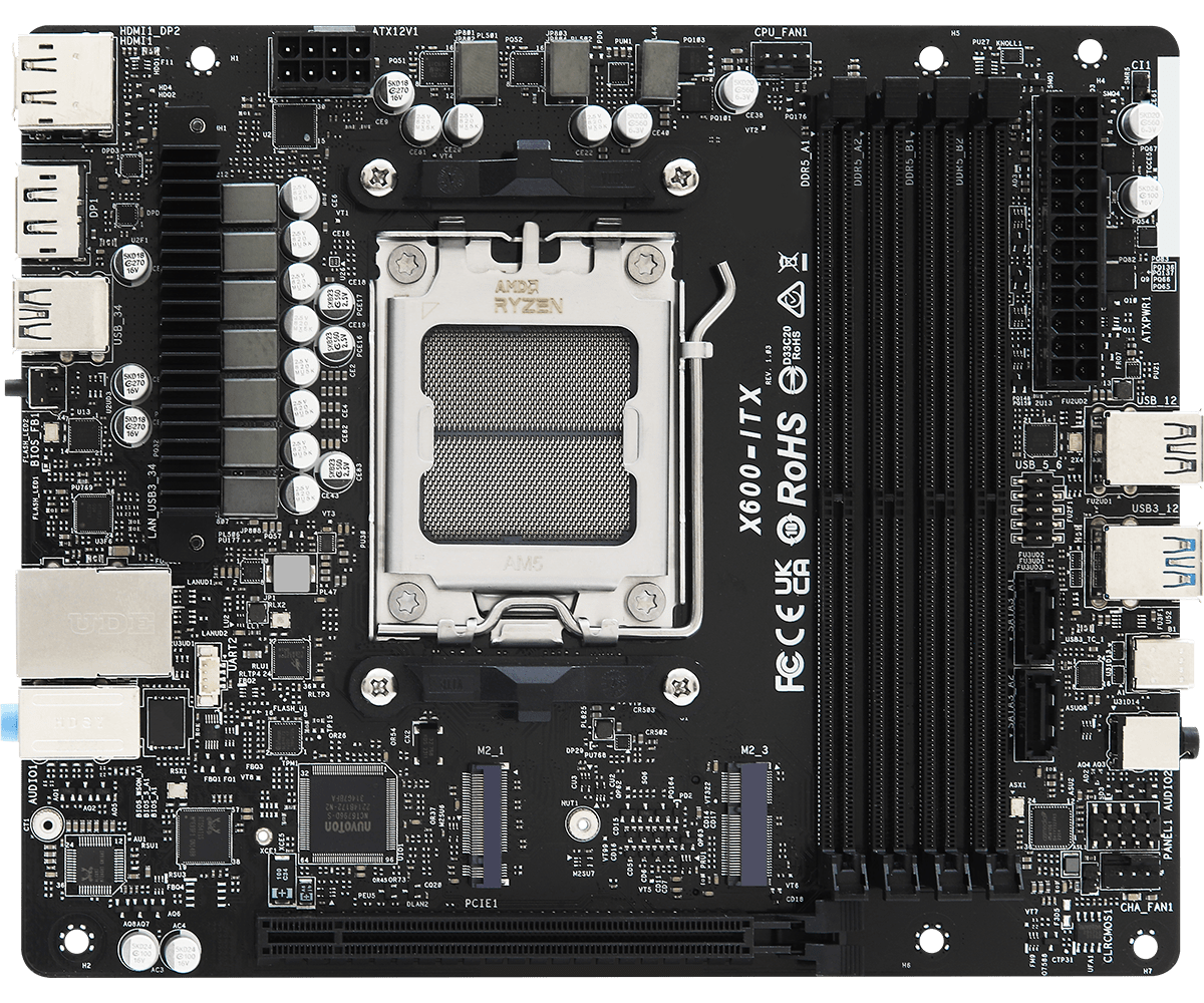 ASROCK DESKMEET X600 AMD AM5 65W PCI-E5.0 2.5G LAN thumbnail 2