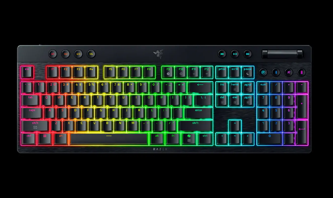 RAZER BLACKWIDOW V4 LOW-PROFI TKL HYPERSPEED GN