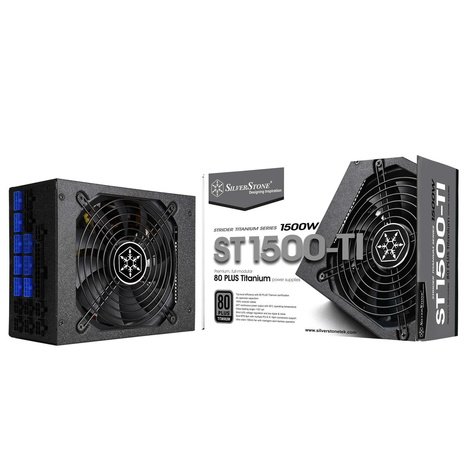 SILVERSTONE ST1500-TI 1500W 80 PLUS TITANIUM