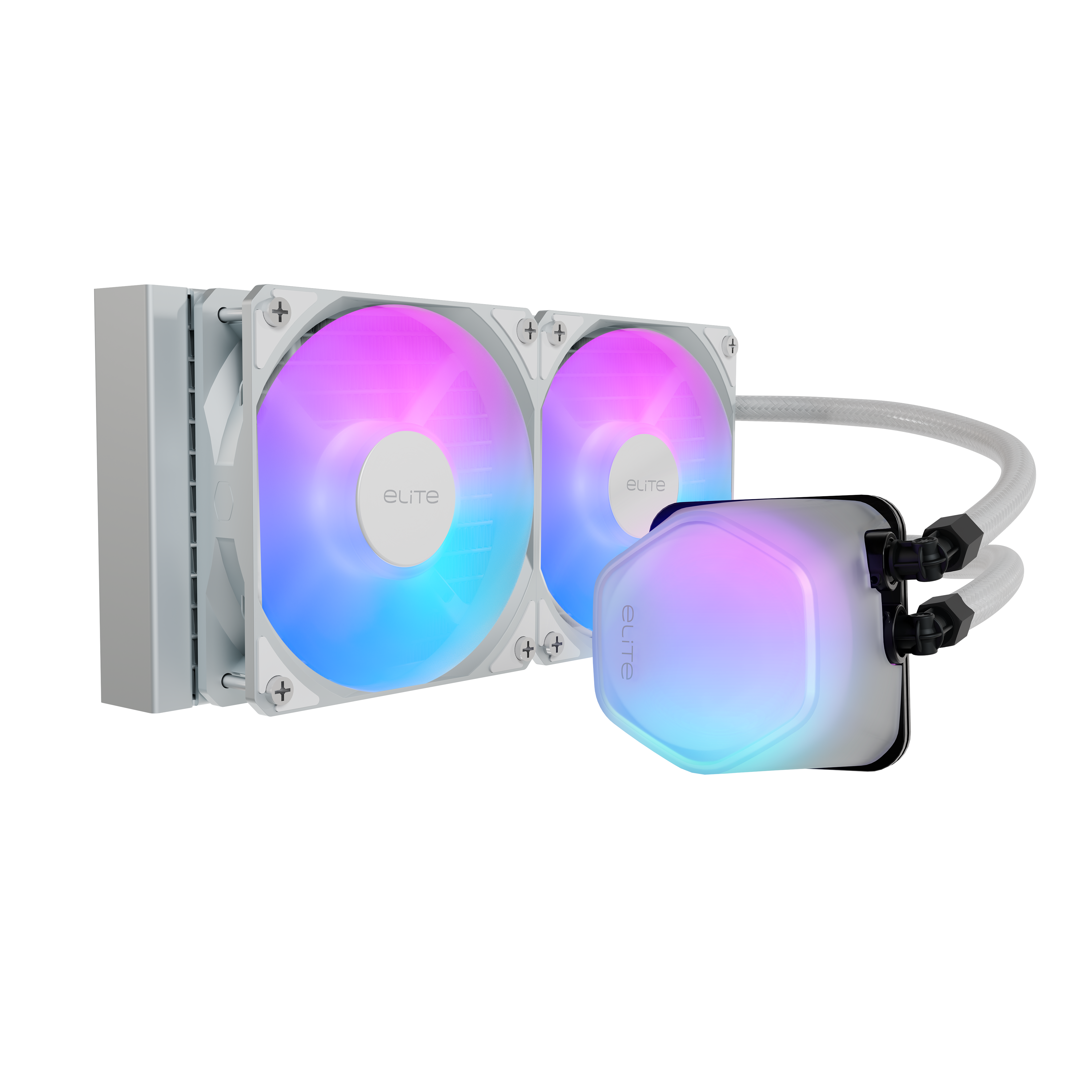 Cooler Master ELITE LIQUID 240 ARGB WATERCOOLING WHITE