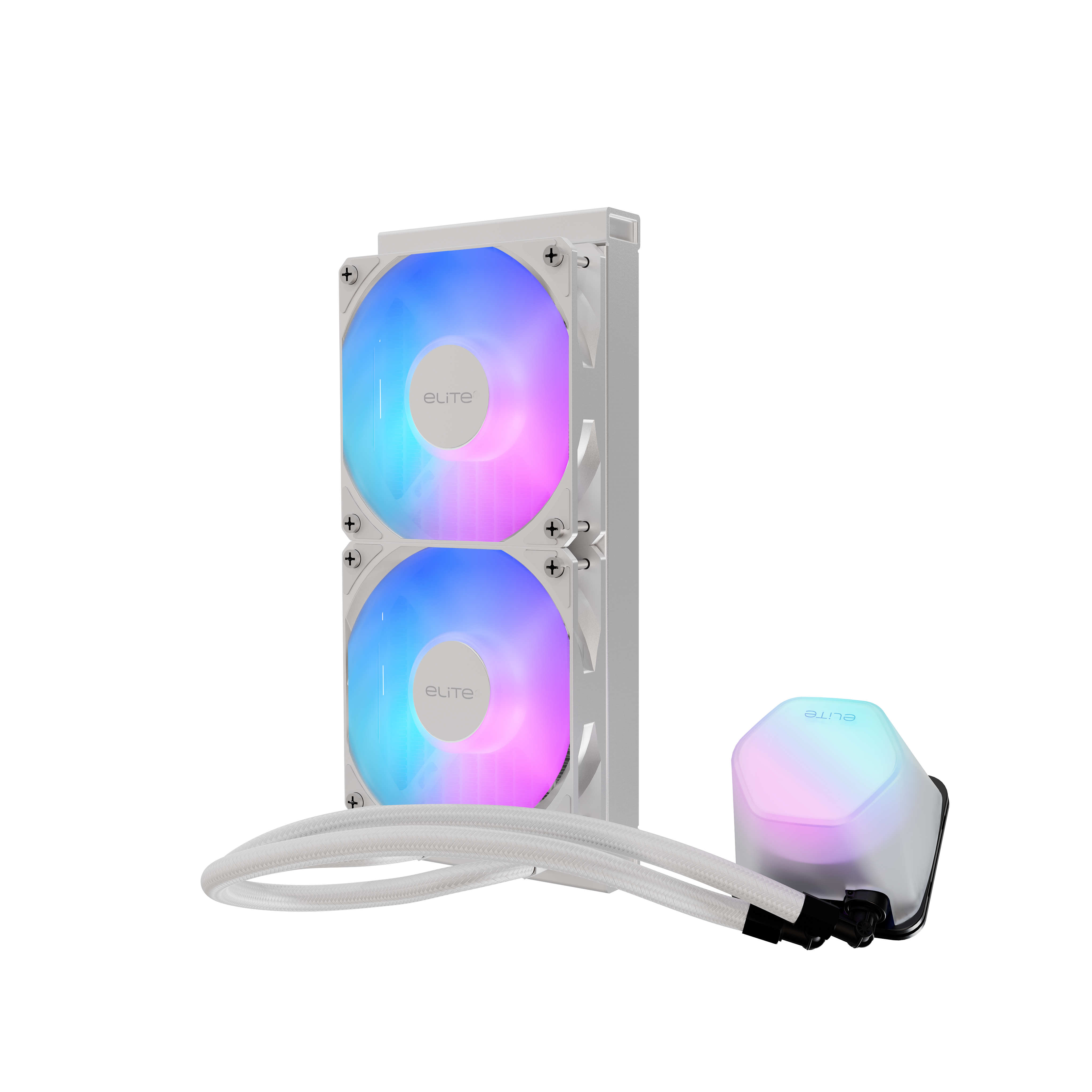 Cooler Master ELITE LIQUID 240 ARGB WATERCOOLING WHITE thumbnail 2