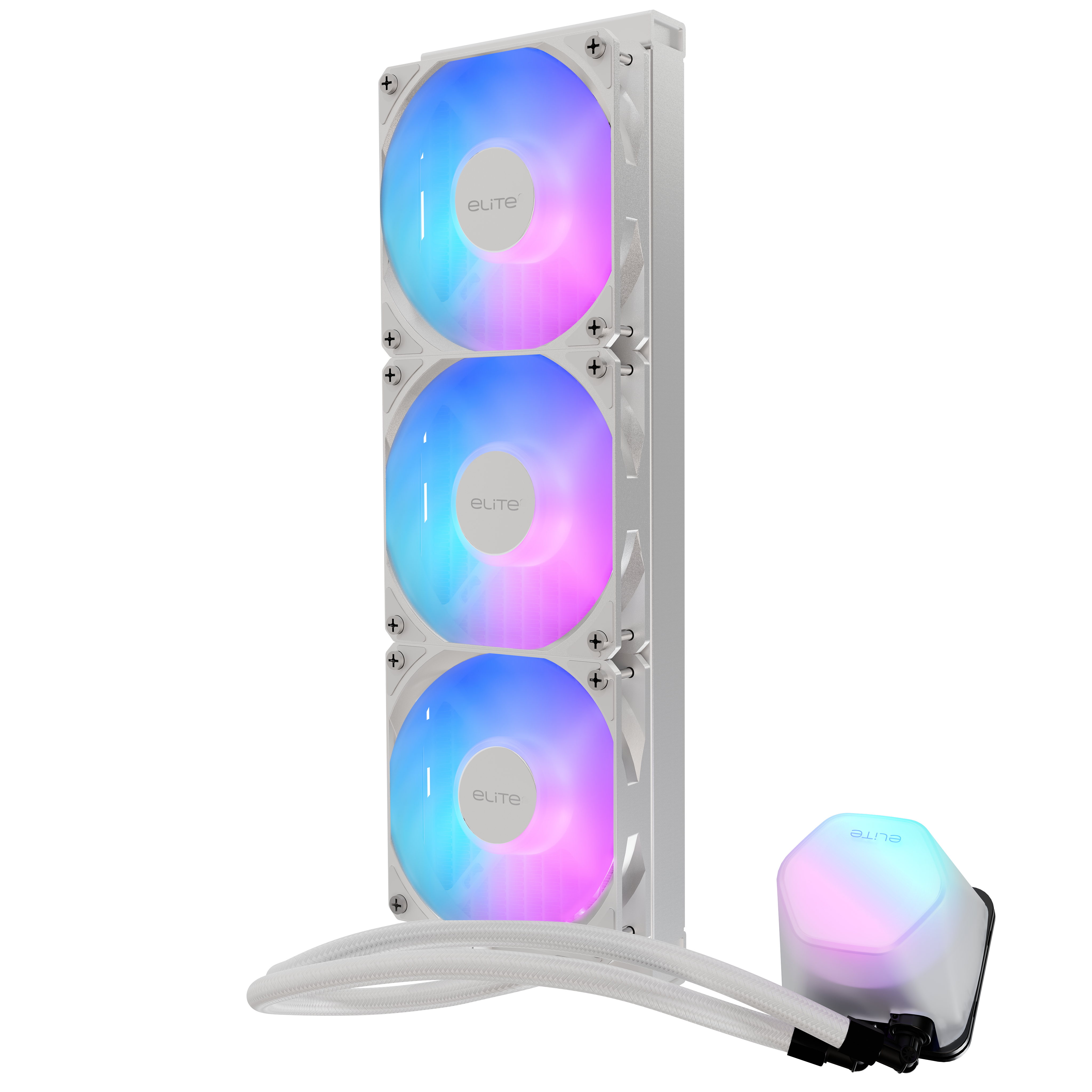 Cooler Master ELITE LIQUID 360 ARGB WATERCOOLING WHITE thumbnail 2